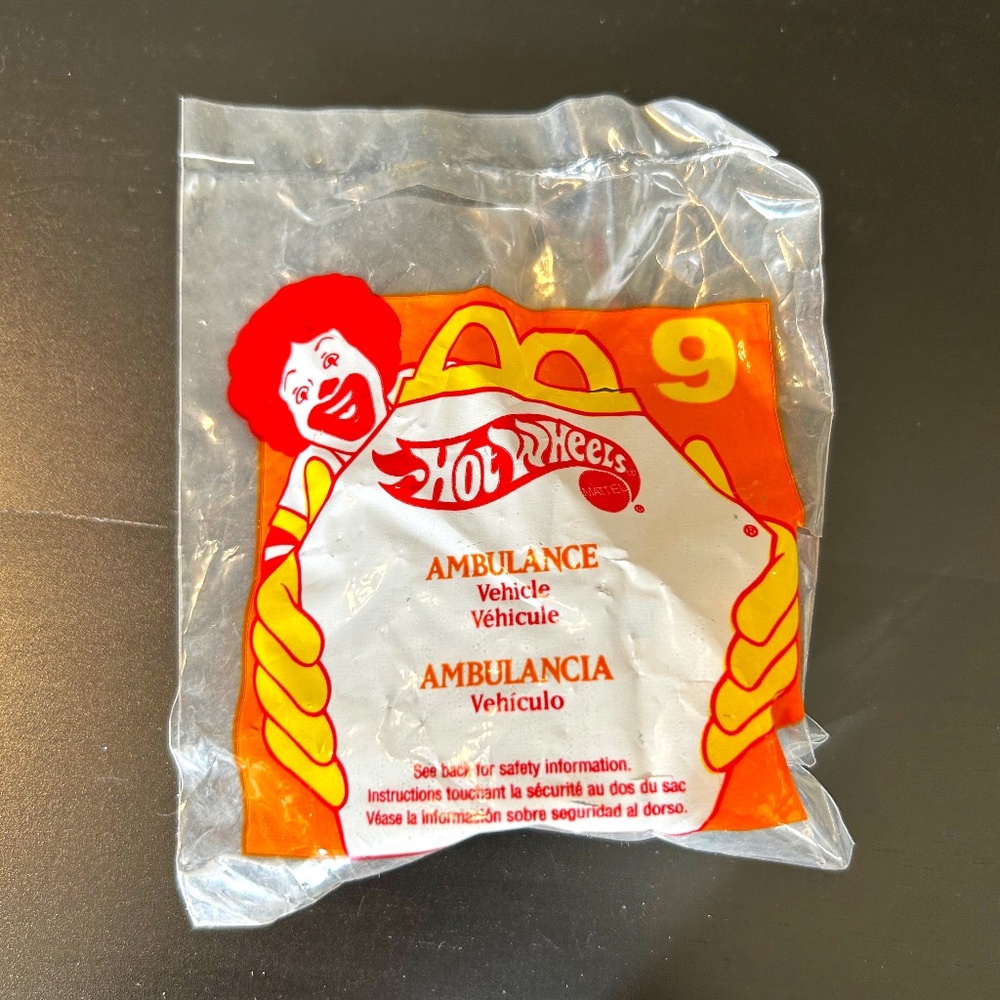 Vintage 1997 Hot Wheels McDonald's Happy Meal Toy